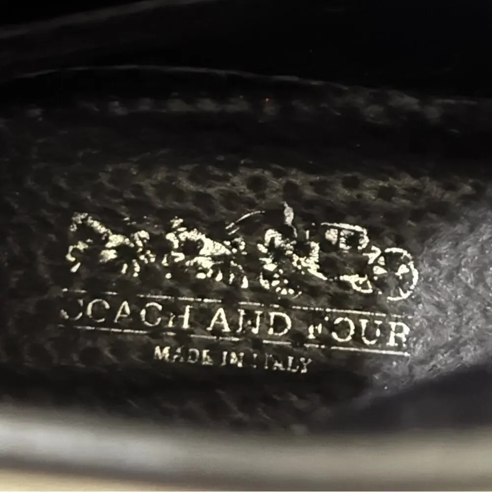 Coach And Four Leather Kaity Bootie Black Size 7.5